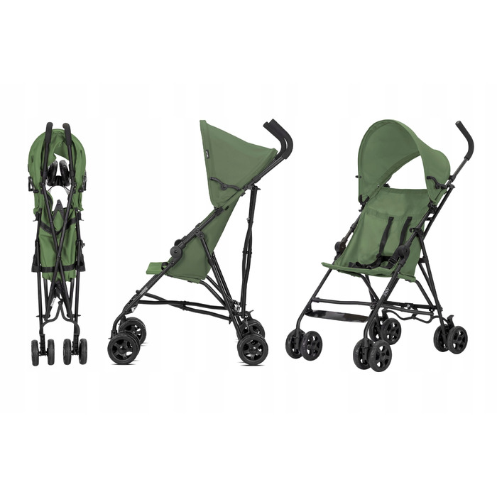 Дитячий візок-парасолька Lorelli VAYA Green: легкий прогулянковий візок до 22 кг, вага 4 кг