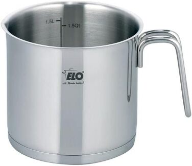 Каструля ELO Citrin без кришки 14 см з нержавіючої сталі з літражем, для індукційних плит