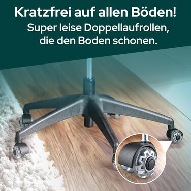 Ергономічне крісло Schekka® для офісу - переможець тестів. Індивідуальне регулювання, підтримка попереку, 3D підлокітники, дихаюча сітка. Макс. вага 150 кг, чорний колір, без підголівника.