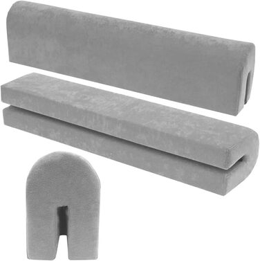 Захист для ліжечка дитячого: бортик-подушка від випадання (Сірий, 50 см)