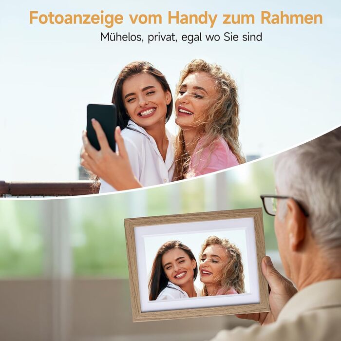 Роллеї Smart Frame WiFi 1010: Цифровий фоторубіж з Wi-Fi, 10,1