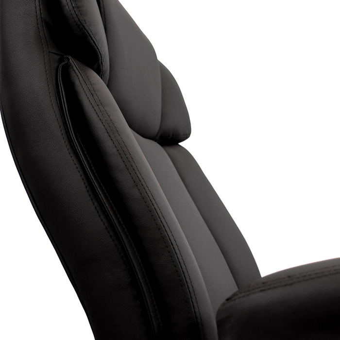 Крісло для важких навантажень / Офісне крісло BUILDER XXL з штучної шкіри чорного кольору hjh OFFICE