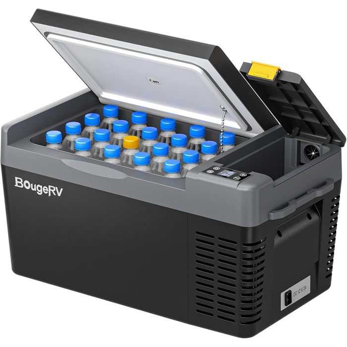 BougeRV CRPRO 20L Компресорна Холодильник 12/24V для Автомобіля, Кампінгу та Поїздок (-22℃~10℃)