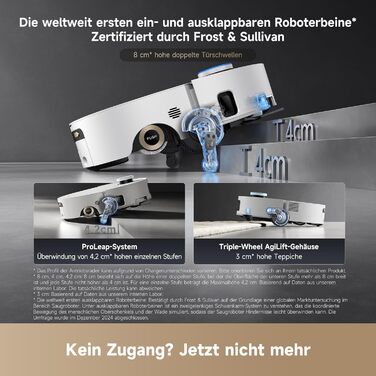 Робот-пилосос Dreame Aqua10 Ultra: миття та сухе прибирання, 30000Pa, 8 см, самоочищення, автоматичне спустошення, голосове керування