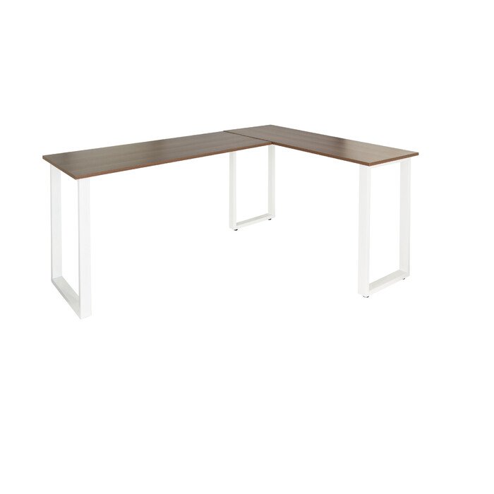 Робочий стіл WORKSPACE BASIC I 165 x 120 см горіх / білий hjh OFF