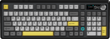 Бездротова механічна клавіатура Ajazz AK980 V2 Gift Switch V2 Black Grey Yellow (AK980-V2-G-BGY)