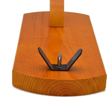 Підставка для шинки LepantoHouse Hammon, медовий колір, з ножем та кришкою, для дому та ресторану, чорний колір