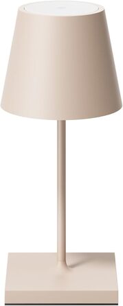 SIGOR Nuindie 2.0 Mini: LED-лампа на акумуляторі, 25 см, IP54, USB-C, 12 годин роботи, пісочний колір