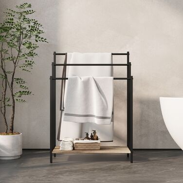Підставка для рушників з полицею Relaxdays