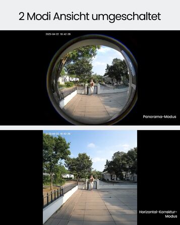 Відеодзвінок ieGeek з камерою 180° Fisheye, 2K 3MP, Wi-Fi, AI-розпізнавання руху, IP65, нічне бачення, Alexa, 2.4GHz