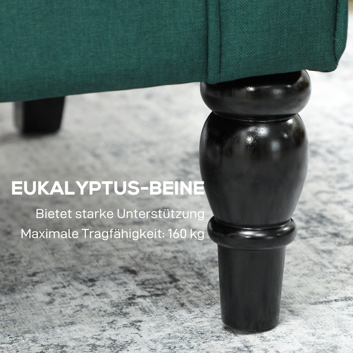 Елегантне крісло-мішок, з товстим шаром наповнювача, знімний чохол, розміри 74 x 86 x 102 см, темно-зелений