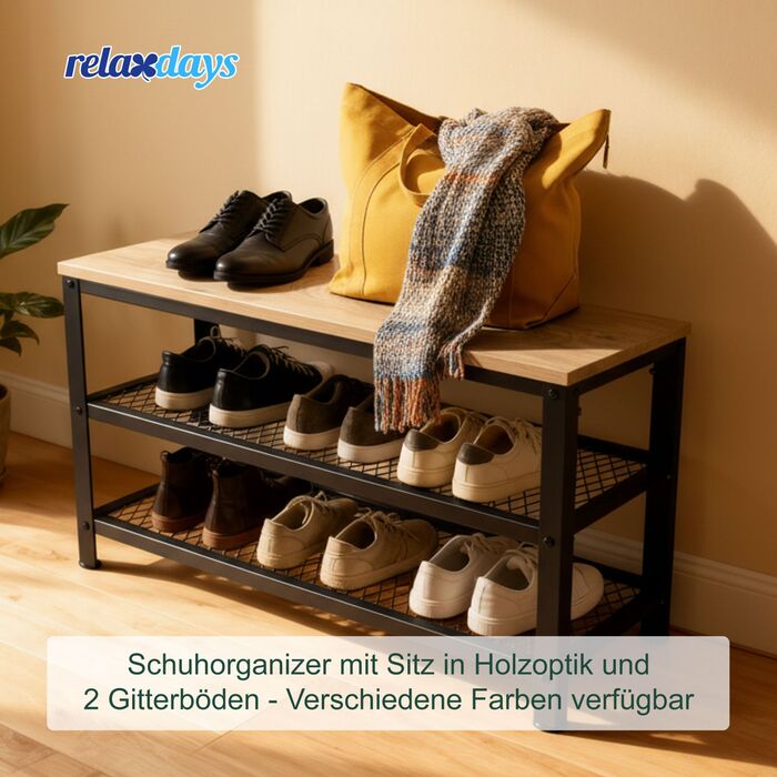 Сховище для взуття Relaxdays з 2 полицями