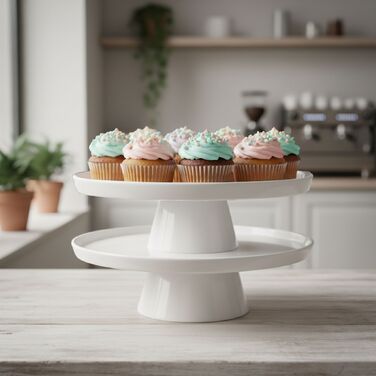 Підставка для тортів Relaxdays білого кольору