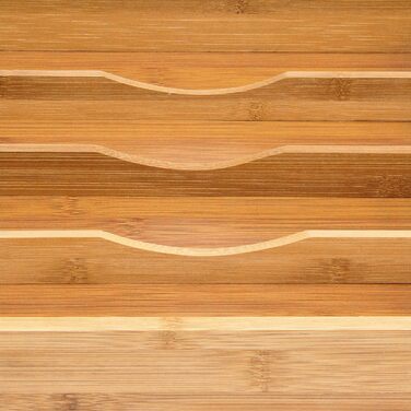 Лоток для столових приборів 4,5x25,5x34см бамбук 5 відділень шухляда-органайзер дерево, натуральне (макс. 50 символів)