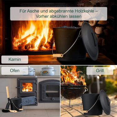 Відро для сміття Relaxdays з мітлою та совкою