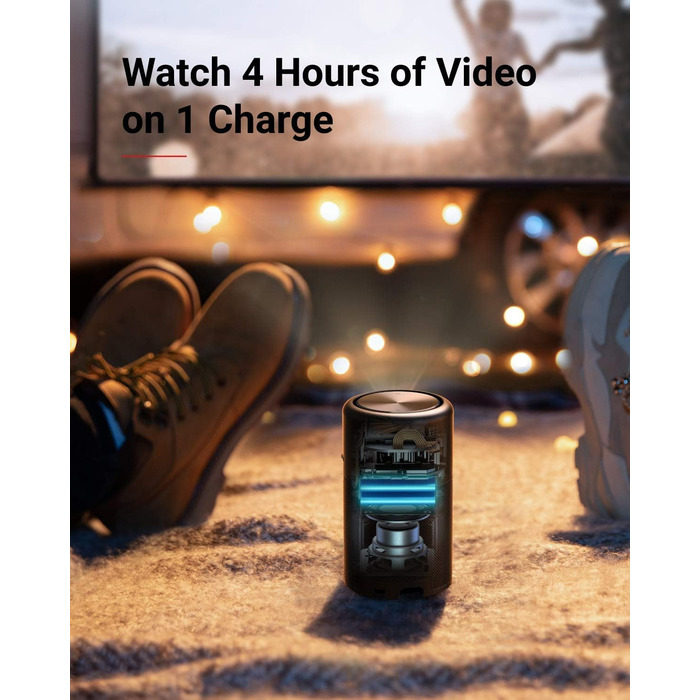 Nebula Capsule Beamer від Anker: портативний проєктор з Wi-Fi, Android 7.1, 360° динамік, 4 години роботи, відновлений