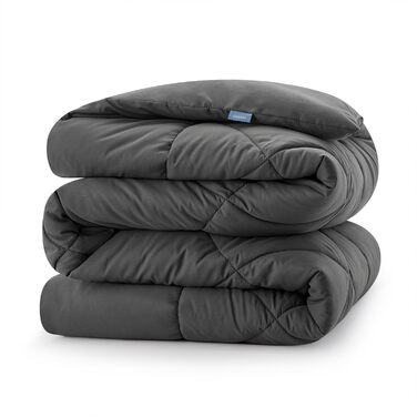 Ковдра CozyLux 200x200 см для всіх сезонів, ковдра з мікрофібри 300gsm, дихаюча, біла, 200 x 200 см