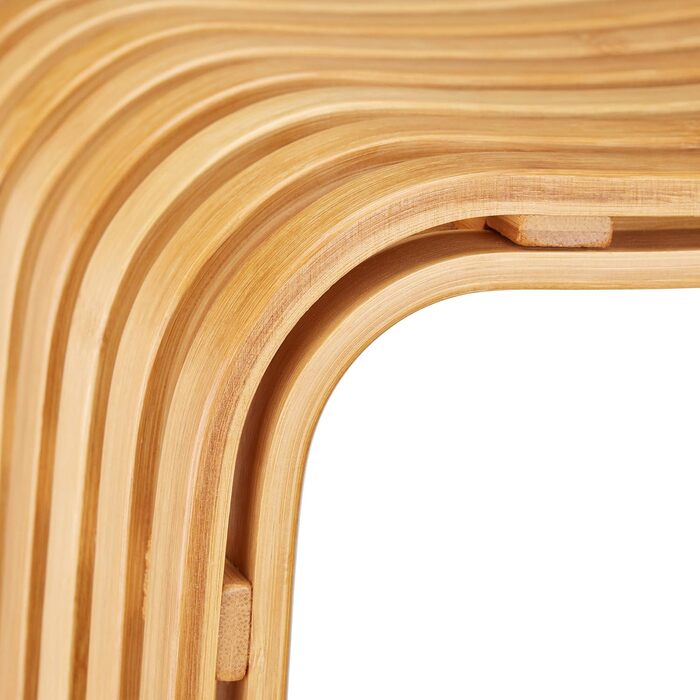 Поличко-лавка Relaxdays з бамбука, 31 x 45 x 46 см, скандинавський дизайн