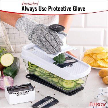 Мандоліна для нарізки овочів 7-в-1: натерття, нарізка скибочками, для кухні