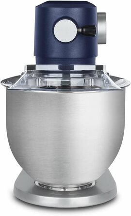 Кухонний комбайн H.Koenig KM124: професійний, багатофункціональний, 5 л, нержавіюча сталь, 800 Вт, 8 швидкостей (блакитний)