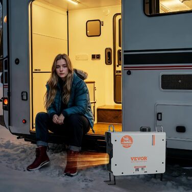 Дизельний обігрівач VEVOR 8 кВт 12/24 В з пультом керування та LCD-дисплеєм, 4,5 л бак, для вантажівок та автодому