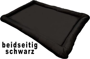 Лежак для собак Hossi водонепроникний в приміщенні та на вулиці, чорний, розмір XL 95x64 см