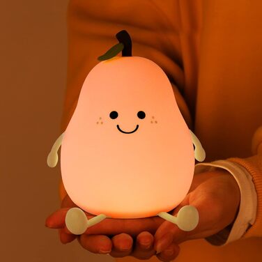 Силіконовий світлодіодний нічник Cute Smile Bulb, USB міні-лампа, мультяшна приліжкова лампа, дитяча прикраса