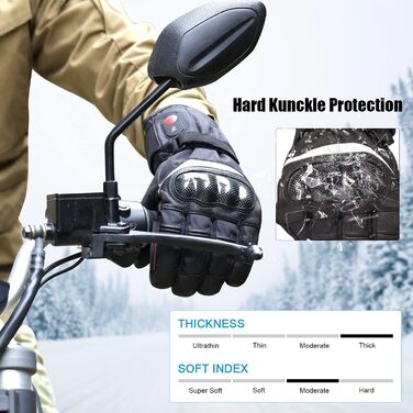 Обогріваючі рукавички SAVIOR HEAT для чоловіків та жінок, рукавички для зимового катання на лижах та ковзанах, рукавички для артриту, акумулятор 7.4V 2200mAh, USB-зарядка, чорний (XL)