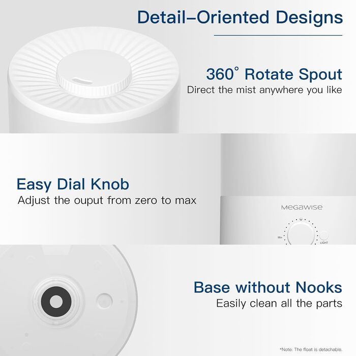 Набір з 2 ультразвукових зволожувачів повітря H1-XIT по 2л, білі, з верхнім наливом та нано-розпиленням для дитячої кімнати, спальні та вітальні
