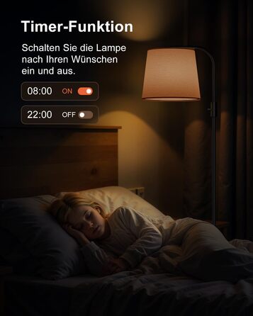 Світлодіодна торшер DUSKTEC RGB для вітальні, смарт-лампа з димером, керування через додаток, тепле та холодне біле світло, 10W, 1200LM, аркова лампа для читання, приліжкова лампа