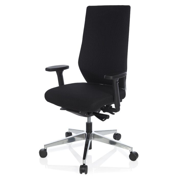 Офісне крісло / Крісло для офісу PRO-TEC 700, тканина, чорний колір, hjh OFFICE