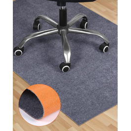 Підкладка для офісного крісла, 90 x 140 см, матеріал TPE/світло-сірий, захисний килимок для підлоги офісне крісло, захисний килимок для твердої підлоги, стійкий до подряпин килимок для підлоги, накладка на стілець для ламінату