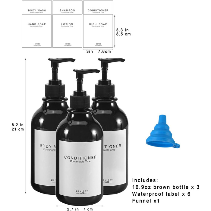 Дозатор для шампуню та кондиціонера на душову стіну, диспенсер для мила 3-камерний без свердління, багаторазовий для шампуню, лосьйону, олії, гелю для душу, рідкого мила та мила для посуду (3 пляшки, чорний)