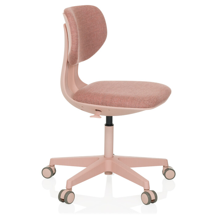 Дитячий офісний стілець KID COLORE з тканиною рожевого кольору hjh OFFICE