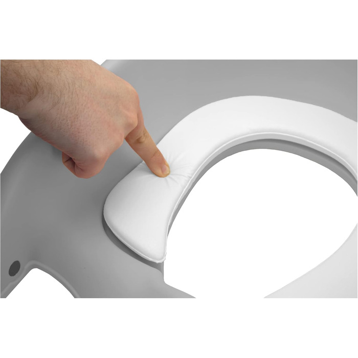 Унітаз дитячий зі сходинкою Mobiclinic Lala сіро-білий, для дітей 1-8 років, європейська якість