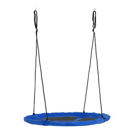Зупинка для гнізда Outsunny Ø110 см, до 150 кг, дитяча гойдалка з регулюванням, сталь, блакитна