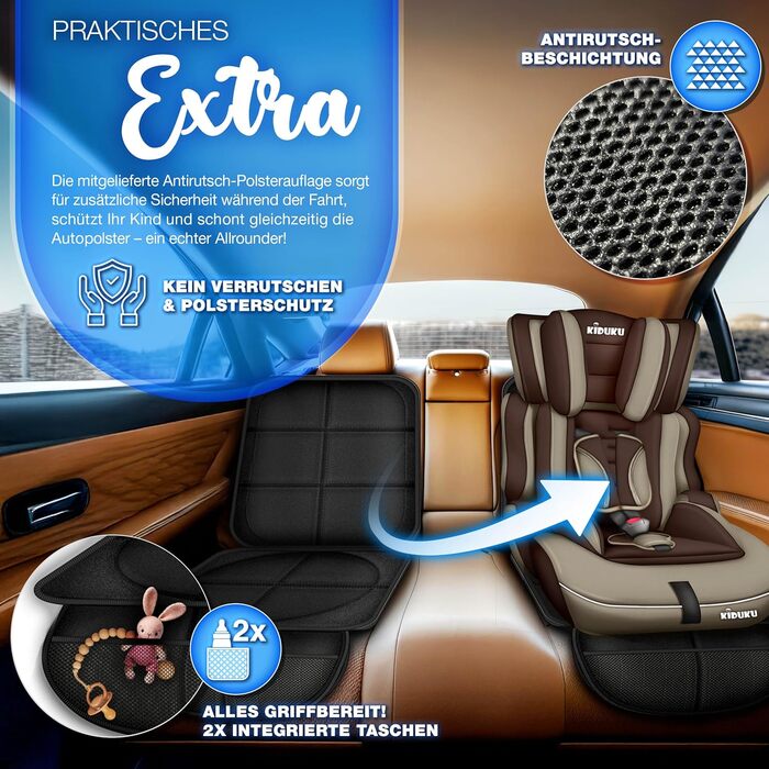 Автокрісло KIDUKU® 9-36 кг (1-12 років) 3-в-1, ECE R129/03, групи 1/2/3, для дітей, коричневе/бежеве