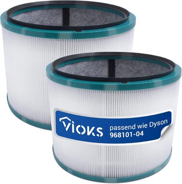 Змінний фільтр VIOKS 2 шт. HEPA для Dyson Pure Cool Link TP02/03/00 AM11 BP01 (2 шт. и)