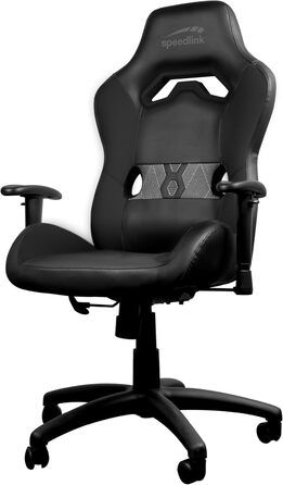 Ігровий крісло Speedlink Looter – ергономічне, чорне, на штучній шкірі, до 140 кг