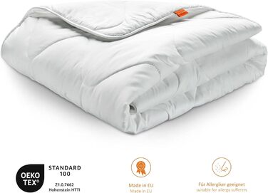 Спальний комплект з 2 зимових ковдр, 100 мікрофібра, 135x200 см, білий