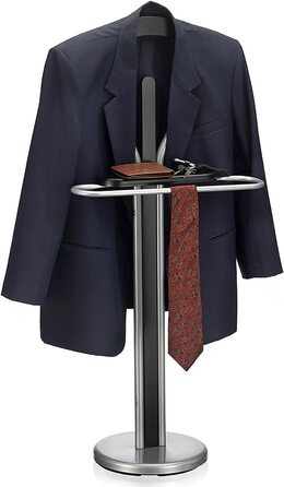 Стійка для одягу IDIMEX Fabio з вішалкою та полицею, чорна - безшумний дворецький, бутлер для одягу