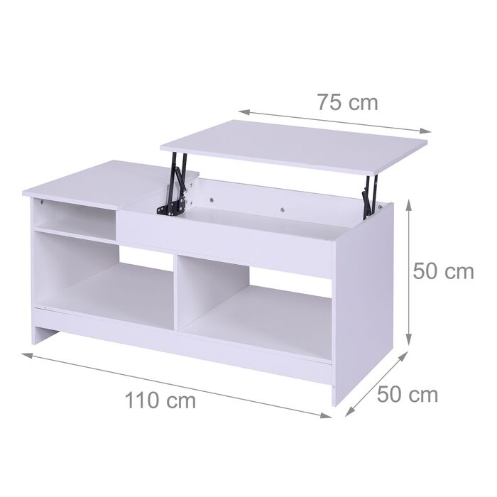 Розкладний журнальний столик Relaxdays