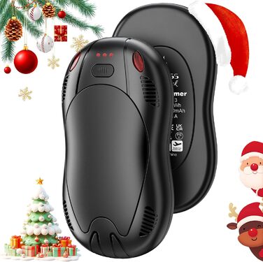 Електричні нагрівачі для рук FANDLISS з магнітом, 10000mAh, 2 шт. - нагрів з обох сторін, USB, 3 режими, для активного відпочинку, подарунок