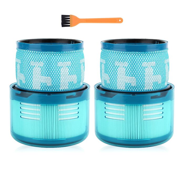 Замінники фільтрів Dyson Gen 5 Detect Absolute (2 шт.) - сумісні з Dyson Gen5 Detect, Gen5 Detect Absolute SV23, Gen5 Outsize, Gen5 Outsize Absolute SV24, Gen5 Detect Fluffy, акумуляторні пилососи Gen5, HEPA фільтри для Gen5 (2 шт.)