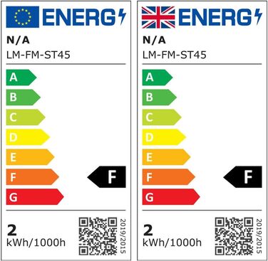 25 LED-ламп E27 2W, скляні, тепле світло 2700K, для ліхтарів та гірлянд, не димуються, 25 шт.