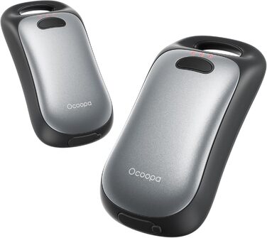 Електричні грілки для рук OCOOPA - 2 шт, водонепроникні IP45, ергономічні, 18 годин тепла, портативні, для активного відпочинку, гольфу, кемпінгу, міста (Шифер-сірий)