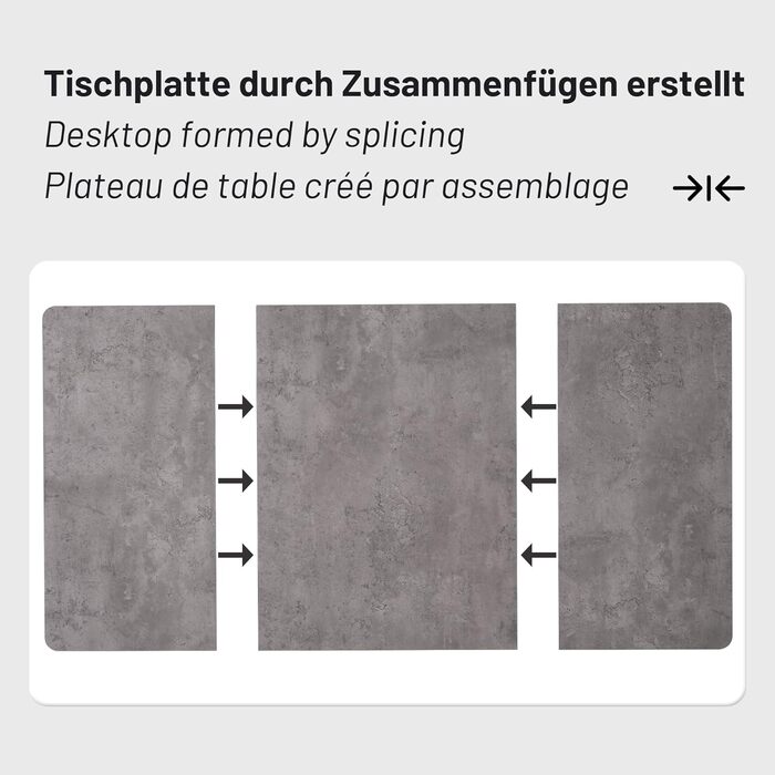 Обідній стіл Merax 140x80 см з імітацією мармуру, для 4-6 осіб, металевий каркас, регульовані ніжки, білий/чорний, підходить для ресторану, вітальні, кухні