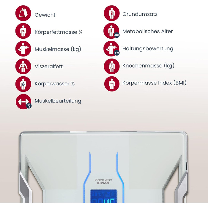 Ваги для аналізу тіла TANITA RD-953, Bluetooth, мед. Технологія, 10 показань, Білий