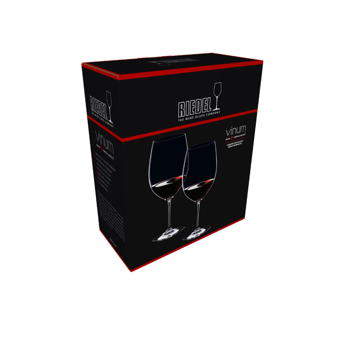 Набір келихів для червоного вина з серветкою 3 штуки Vinum Riedel