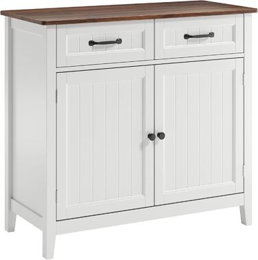 Буфет Bealife з 2 шухлядами та 2 дверцятами, кухонний буфет з робочою поверхнею, колір коричневий